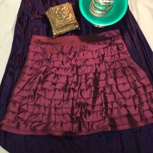 FOREVER 21 🍇Sugar-Plum Satin Ruffles